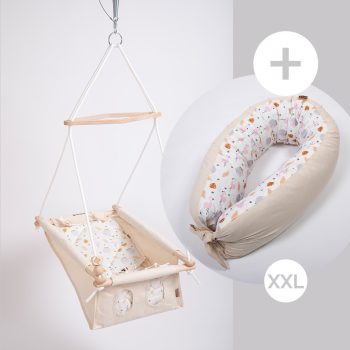   Incababy babahinta Coco Friends FW + Incababy Kismama Párna Coco Friends XXL + Incababy hintarugó + hintahorog