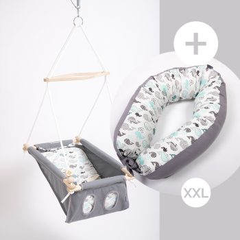   Incababy babahinta Whale FW + Incababy Kismama párna Whale XXL + Incababy hintarugó + hintahorog